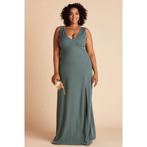 BIRDY GREY Shamin Crepe Bridesmaid Formal Dress Cabernet - Picture 1 of 5